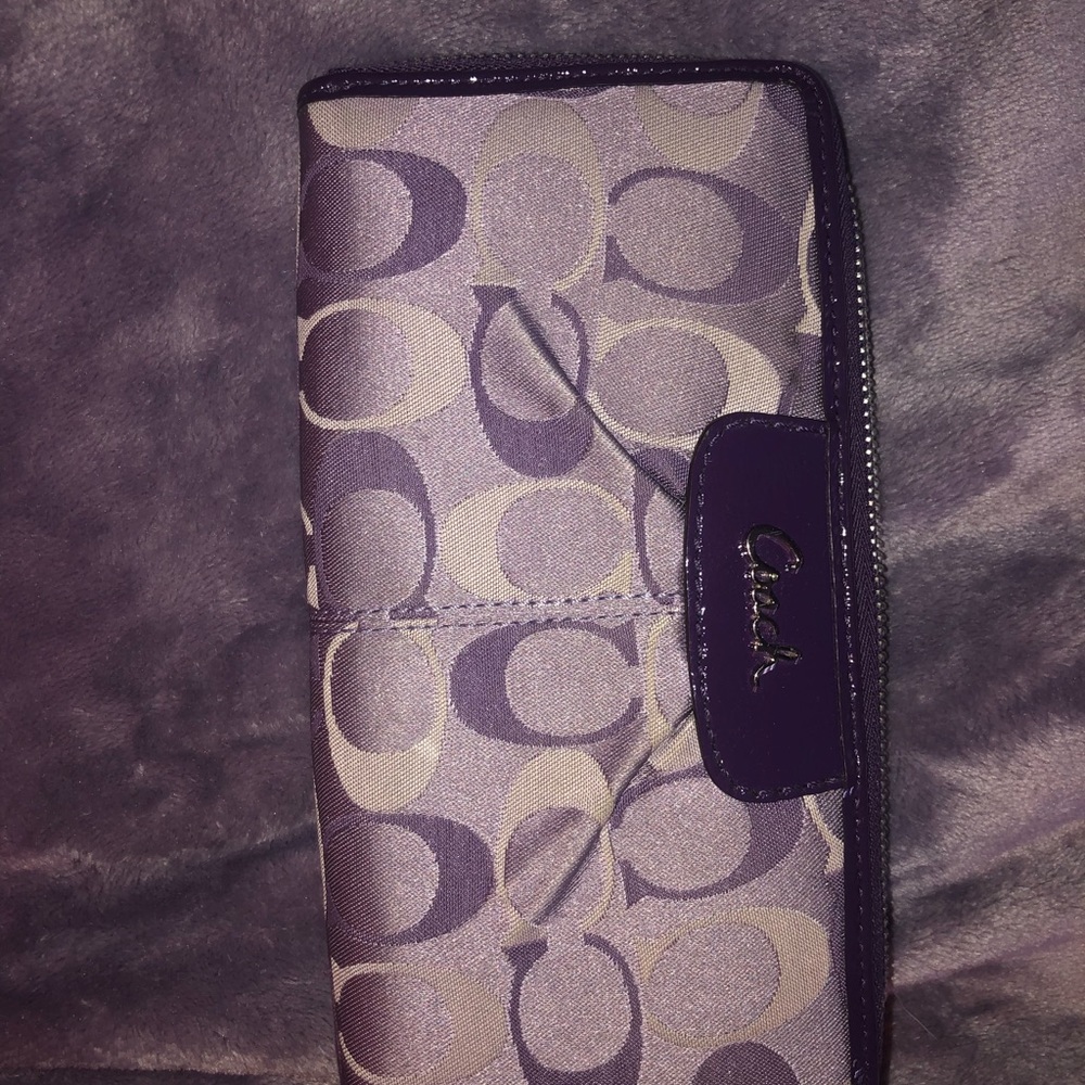Womens purple Coach Wallet
